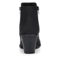 thumbnail image 2 of Unique Bargains Bottines à Talon Bloc Empilé à Bout Rond avec Fermeture Éclair pour Femmes, 2 of 7
