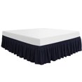 thumbnail image 1 of Unique Bargains Polyester Bed Skirt Durable 16 Inch Drop Easy Fit Wrinkle, Elastic Dust Ruffles Bedskirts, 1 of 8