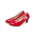 thumbnail image 4 of UKAP Womens High Heels Pointy Toe Pump Shoes Slip On Pumps Party Dress Shoe Red 6, 4 of 9