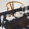 thumbnail image 3 of Cow Print Tablecloth, Cow Hide Pattern with Spots Farm Life with Cattle Camouflage Animal Skin, Rectangular Table Cover for Dining Room Kitchen Decor, 60"x120" Black, 3 of 5