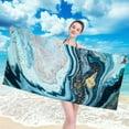 thumbnail image 4 of Fiogavroetic Swimming Pool Accessories Microfiber Beach Towel Super,Lightweight Special Pattern Bath Towel, Sandproof Beach Blanket,Multi-Purpose Towel For Travel Swimming Pool Camping 27.56x55.12in, 4 of 7