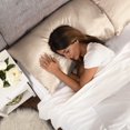 thumbnail image 3 of 2-Pack Queen Satin Pillowcases, Gold, 3 of 7