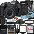 thumbnail image 1 of Canon EOS R6 Mark II Appareil Photo Sans Miroir avec Objectif RF 24-105mm + Carte Mémoire 64 Go + Étui + Flash LED + Ensemble d'Accessoires ZeeTech, 1 of 9