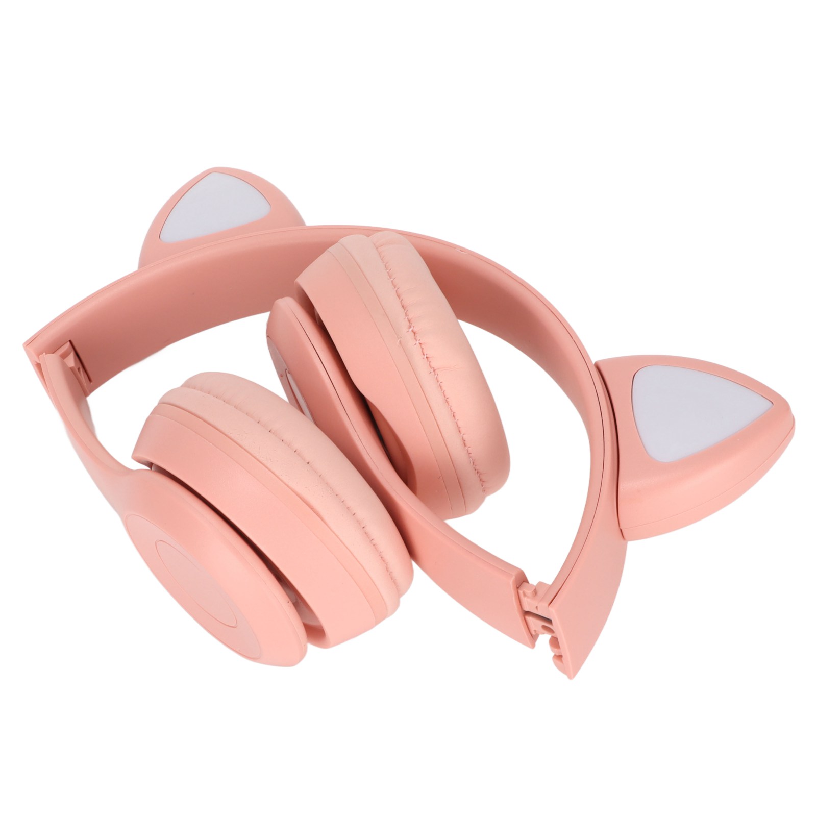 Cat Ear Headphones, Headset Support Memory Card, Foldable Cute Cat Ear Headphone With LED Light, Stereo Surround Sound, For Girls, Woman