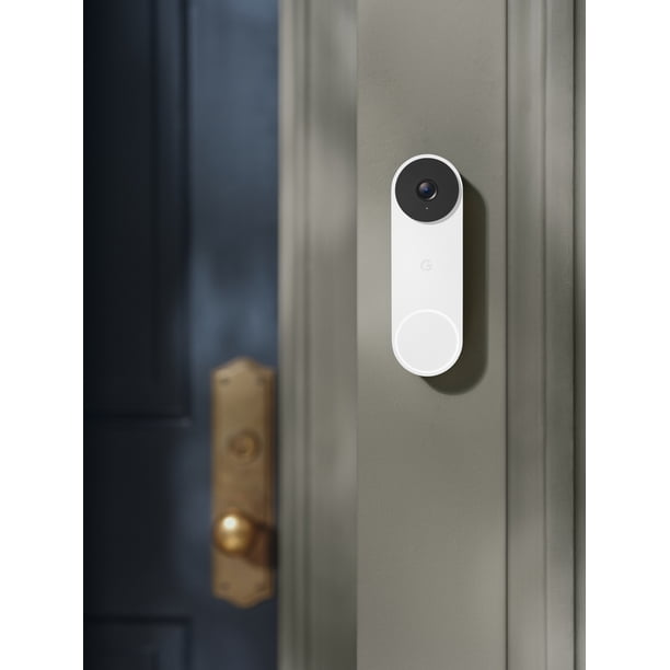 Google Nest Doorbell (Wired, 3rd Gen) - 2K Video and Gemini - Snow