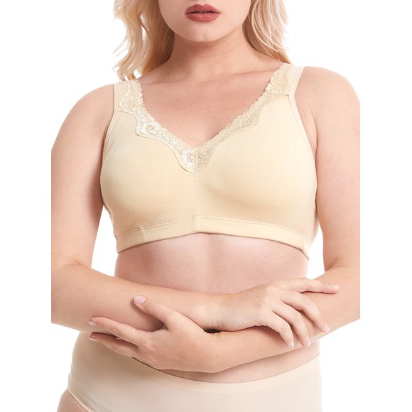 Homgeek Soutien-Gorge pour Femmes Grande Taille Couvrance Totale Sans Armatures Soutiens-Gorges Légers Confort