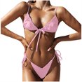 thumbnail image 1 of RKSTN Maillot de Bain pour Femmes Ensemble Bikini Mode Maillot de Bain Deux Pièces Rembourré Maillot de Bain Uni Tenue de Plage Mode Décontractée Maillot de Bain pour Femmes, 1 of 4