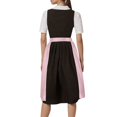 thumbnail image 4 of GDREDA Oktoberfest Bavarois Tablier Mi-Long Classique Uni pour Femme avec Liens pour Robe de Fête pour Rassemblements Festifs, 4 of 8