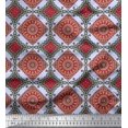 thumbnail image 1 of Soimoi Rayon Fabric Floral Mandala Fabric Prints by Yard 56 Inch Wide, 1 of 3