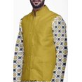 thumbnail image 4 of Atasi Kurta Pyjama pour Homme Veste Col Mandarin Indien Imprimé Ensemble de Tenue Ethnique, 4 of 5