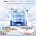 thumbnail image 3 of CUITING Ultrasonic Retainer Cleaner  Retainer Cleaner Machine for Dentures  Mouth Guards  Braces  Toothbrush Heads  Jewelry with 180ML Capacity  42kHz Ultrasonic Cleaner, 3 of 8