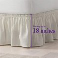 thumbnail image 4 of EasyFit Wrap Around Eyelet Ruffled Bed Skirt (Queen/King), White, 4 of 7