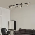 thumbnail image 2 of Globe Electric 6-Light Foldable Matte Black LED Integrated Track Light with Center Swivel Bars, Minimal Style, 2 of 9