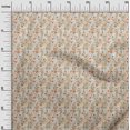 thumbnail image 3 of oneOone Velvet Orange Fabric Florals Sewing Craft Projects Fabric Prints By Yard 58 Inch Wide, 3 of 4