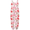 thumbnail image 2 of MIASHUI Girls Jumpsuits Cute Print Sleeveless Rompers Casual Loose Long Pants with Pockets,Hot Pink,3-4 Years, 2 of 4