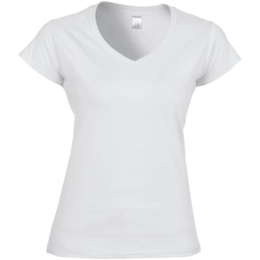 Gildan Womens Soft V Neck T-Shirt
