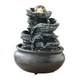 thumbnail image 3 of simhoa Cascade Intérieure Illuminée Maison Terrasse Pendaison de Crémaillère Bureau Table E, 3 of 8