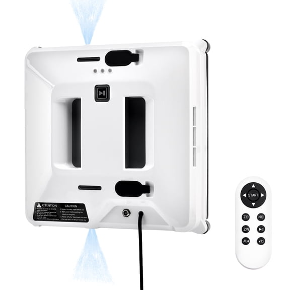 Robot de Nettoyage de Vitres avec Planification Intelligente du Trajet, Aspiration 3000Pa et Réservoirs à Double Pulvérisation pour un Nettoyage Automatique du Verre