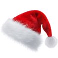 thumbnail image 2 of Wangsaura Christmas Hat for Child/Adult, Red White Color Christmas Cap, 2 of 4