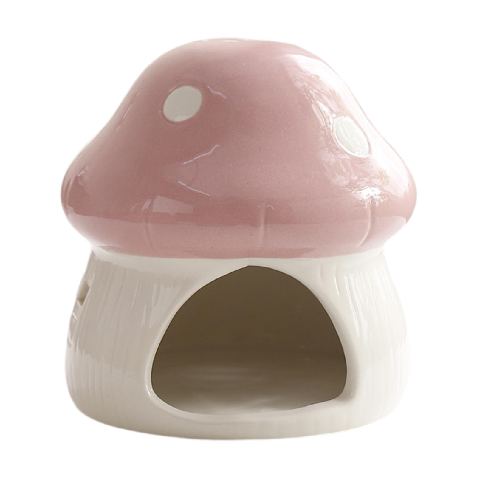 S SERENABLE Maison en Céramique pour Hamster Mignonne Extérieure Robuste Habitat pour Rats Gerbilles Écureuils Rose