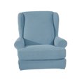 thumbnail image 2 of Wing Back Armchair Covers Wing Sofa Slipcovers Repment Blue Light Blue, 2 of 7
