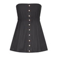 thumbnail image 4 of Yuyuzo Débardeurs Sans Bretelles pour Femmes, Tunique Plissée Extensible, Blouse d'Été Cami, 4 of 5