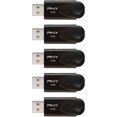 thumbnail image 3 of PNY Clé USB 16 Go Attachée 4 USB 2.0 - Lot de 5 - Noir (P-FD16GX5ATT4-EF), 3 of 4