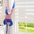 thumbnail image 4 of Blue 28 Inch Plush Monkey Stuffed Animal Long Arm Toy Soft Doll Hanging Decor For Kids Room, 4 of 6