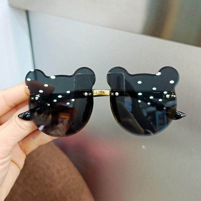 Lunettes de Soleil pour Enfants Mode 2022 Rétro Couleur Unie anti-UV Rondes Pratiques pour Enfants