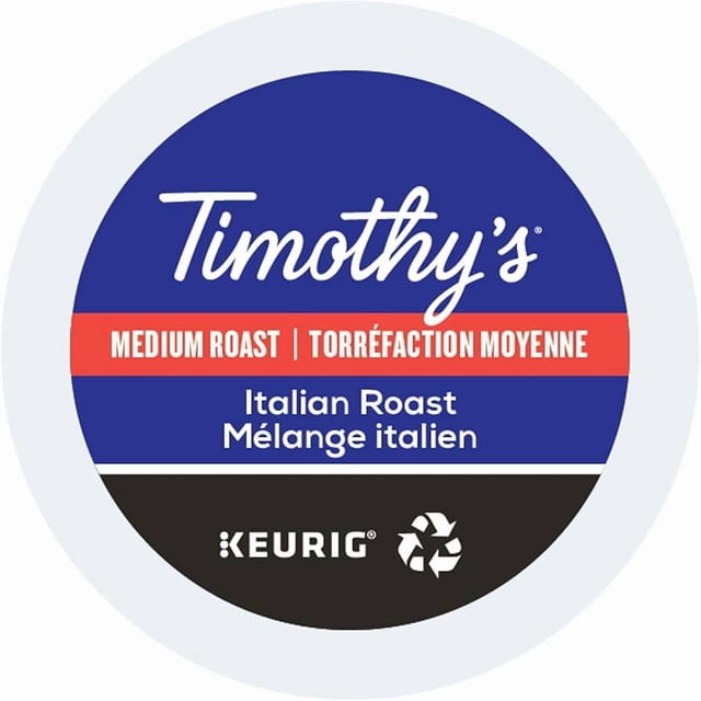 Timothy's Italian Roast Keurig K-Cup Pods 96 count