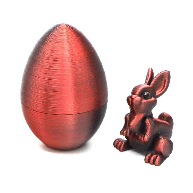 Luiuiu Easter 3D Printing Mystery Rabbit Egg Toy, Rabbit Eggs with Rabbit Inside, Rabbit Egg Fidget Toy, Mystery Rabbit Egg, 3D Printed Rabbit Egg, Stocking Easter Basket Stuffers (B)