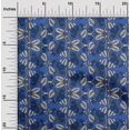 thumbnail image 1 of oneOone Silk Tabby Fabric Leaves & Floral Block Print Sewing Fabric BTY 42 Inch Wide, 1 of 4