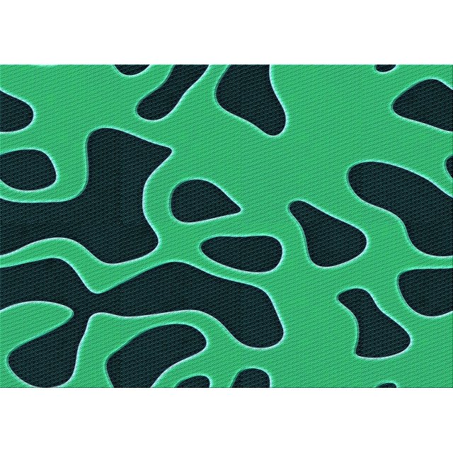 Ahgly Tapis Rectangulaire Lavable en Machine Intérieur Vert Printemps Transitionnel, 8 Pieds x 10 Pieds