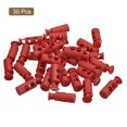 thumbnail image 3 of Unique Bargains Lot de 30 Butées à Ressort en Plastique à Double Trou pour Cordon de 4 mm, Rouge, 3 of 5