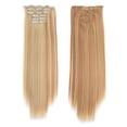 thumbnail image 1 of Xihbxyly Liquidation Mode Cheveux Longs à Clipser Extensions Cheveux Complets Perruque Droite Offres de Vacances, 1 of 4