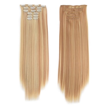 RKSTN Wigs Human Hair Fashion Hair Long Clip In Hair Extensions Full Straight Wig Glueless Wigs