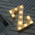 thumbnail image 3 of Special Offer! Alphabet LED Letter Lights Light Up White Plastic Letters Standing Hanging Z, 3 of 3