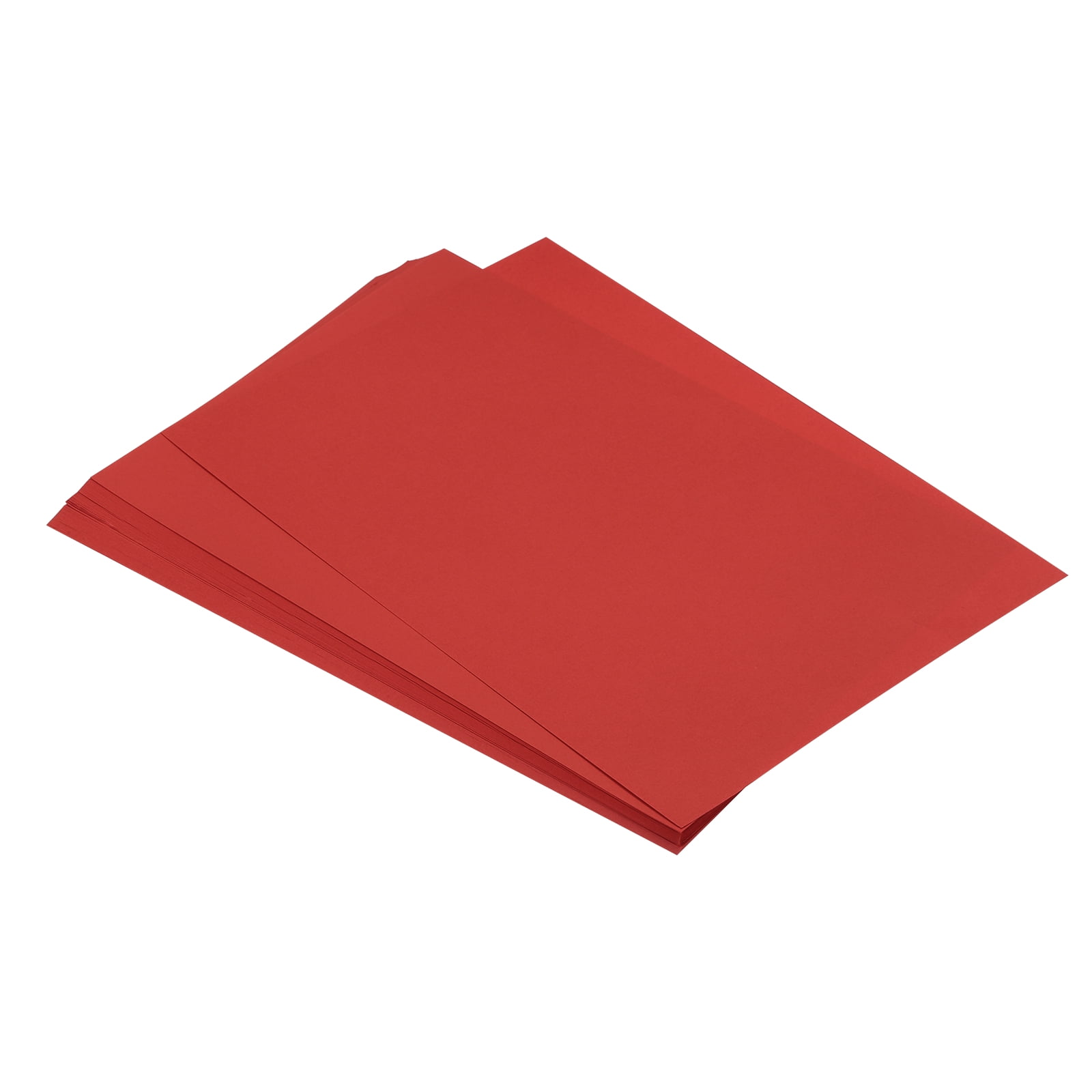 Unique Bargains 75 Sheets A4 Colored Print Copy Paper 8.5' x 11' Origami Paper Printer Paper 80gsm for Printing, Red