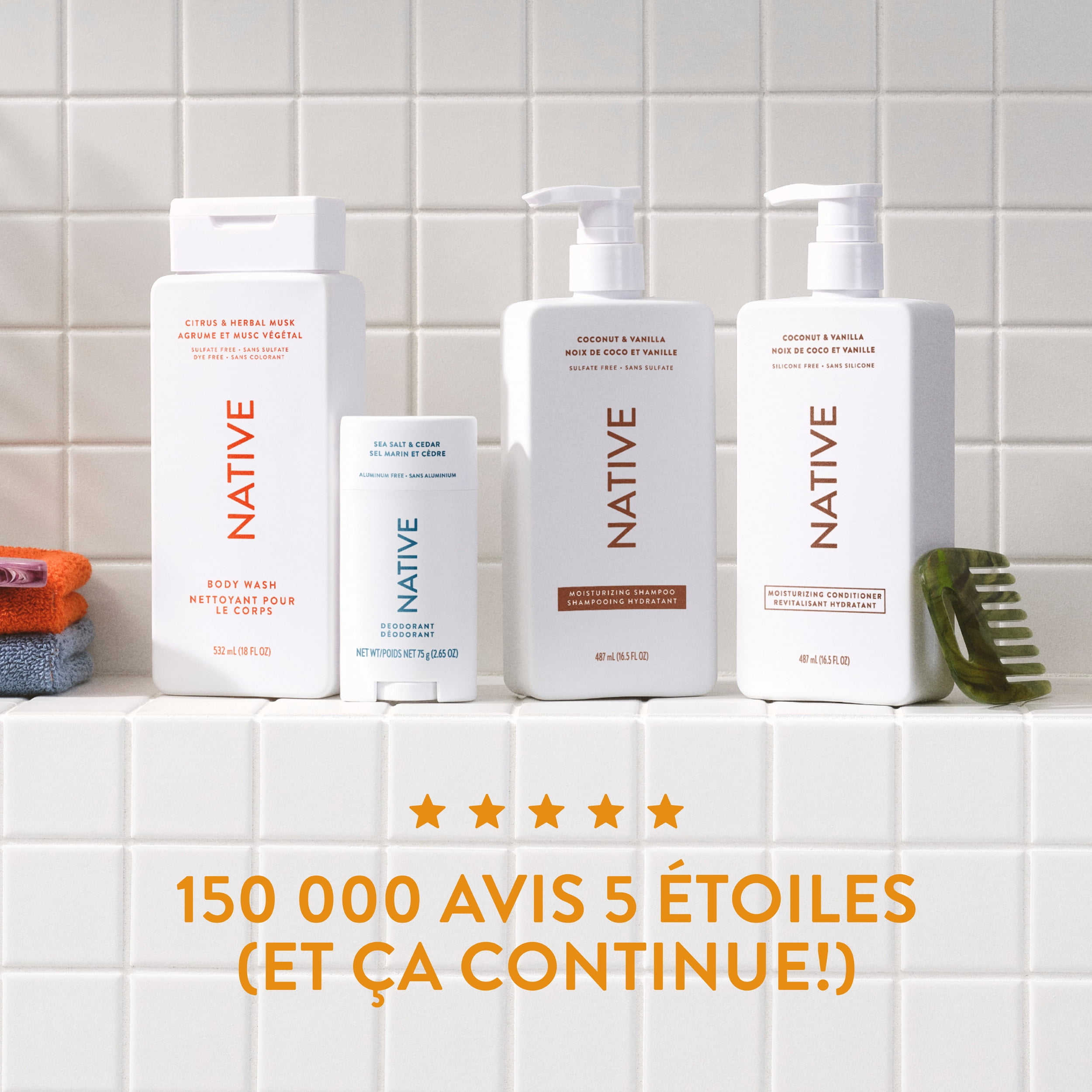 Revitalisant fortifiant Native, Amande et beurre de karité, 487 mL