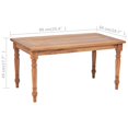 thumbnail image 4 of vidaXL Batavia Coffee Table Teak 90x50x45 cm, 4 of 4