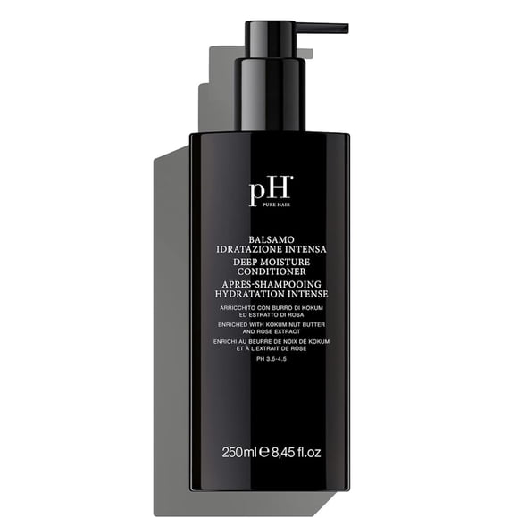 pH Labs Deep Moisture Conditioner - Intense Hydration for Dry, Damaged Hair - Deep Conditioning Treatment with Kokum Nut Butter & Rose Extract for Fr