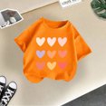 thumbnail image 2 of WEAIXIMIUNG avec Tout-Petits Enfants Filles Mignon Imprimé Graphique Col Rond Manches Courtes Tee Été Décontracté T-Shirt, 2 of 4