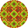 thumbnail image 1 of Ahgly Tapis Rond Lavable en Machine Intérieur Transitionnel Vert Pistache, 3 Pieds Rond, 1 of 7