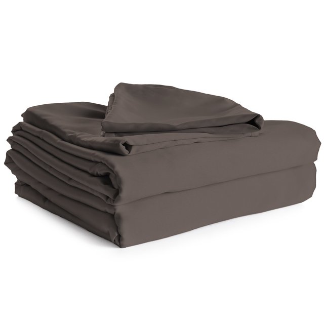 Cotton House - 100% Cotton Sheet Set, 450 Thread Count, King Size, Charcoal