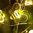 thumbnail image 4 of Outdoor String Lights,Bee Light String Bee Shaped Lamp Holiday Decoration Led Copper Lamp Prop,Led String Lights,Outdoor Lights String,Outdoor Holiday Decorations, 4 of 8