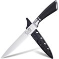 thumbnail image 1 of XYJ Authentic Since 1986,Kitchen Knife,8 Inch Stainless Steel Brisket Knife with Sheath,Razor Sharp Carving Knife,Meat Cleaver,Kitchen Cutlery,Professional Chef Knife for Kitchen Outdoor Camping, 1 of 8