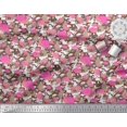 thumbnail image 2 of Soimoi Rayon Fabric Camouflage Texture & Flamingo Bird Print Sewing Fabric Yard 42 Inch Wide, 2 of 3