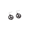 thumbnail image 1 of Costume Earrings - Peace Sign - Black, 1 of 1