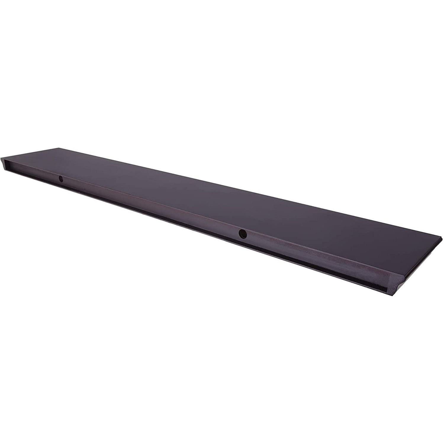 Kiera Grace Functional & Decorative Bristol Aston Floating Wall Shelf For Home & Office, 8"L x 48"W x 1.5"H, Brown