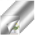 thumbnail image 2 of 12-Pack 6x6 Inch Acrylic Self-Adhesive Mirror Tiles, Flexible Shatterproof Plastic Reflective Wall Stickers for Home DIY Decor, 2 of 7